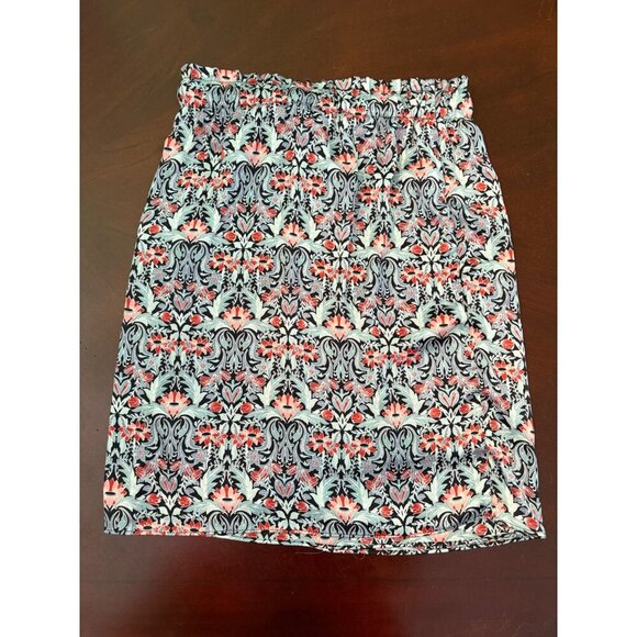 Ann Taylor LOFT Multi-Color Boho Floral Faux Wrap Pull on Skirt Size Small - Picture 6 of 10